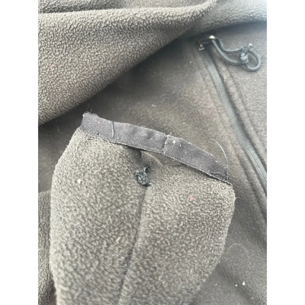 The North Face Mens XL Black Full Zip Fleece Jacket Midweight Layer